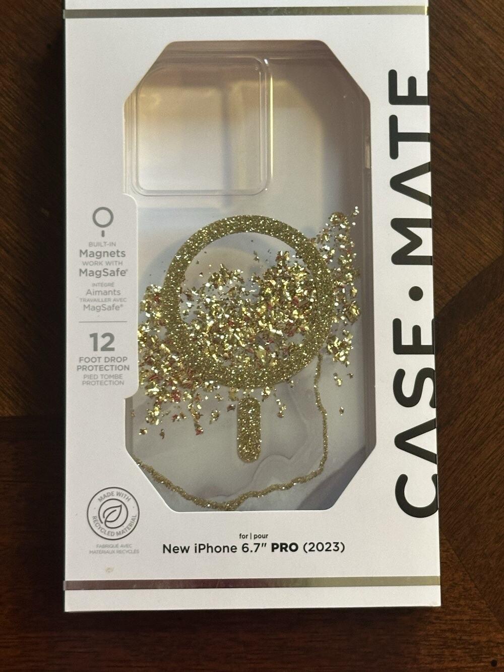 Case-Mate Tough iPhone 15 Pro MagSafe Case Karat Marble NIB 6.7” PRO (2023) Gold